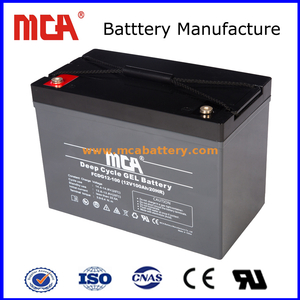 Bateria de gel de ciclo profundo 12 V 100AH ​​para RV