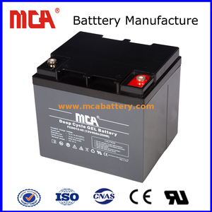 Bateria de gel de ciclo profundo 12V 40AH para inversor