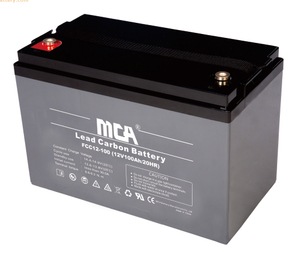 Bateria de carbono de chumbo 12v 100ah pura para barco